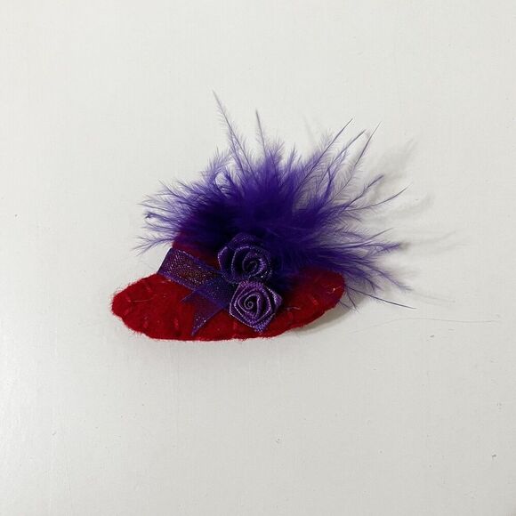 Red Hat Society Felt Purse and Hat Pins Lot of 4 - Picture 2 of 6